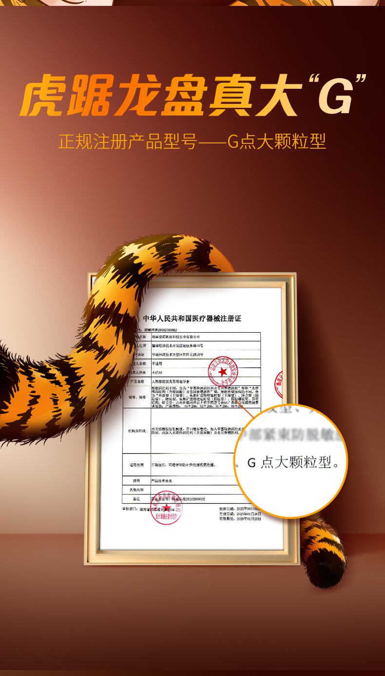 尚牌 玻尿酸毛刺虎尾鞭G点大颗粒 6只装