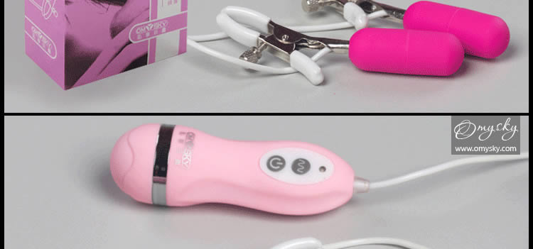 omysky 震撼Top Shock10频双峰振荡器乳夹
