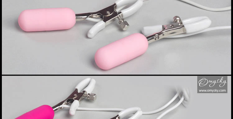 omysky 震撼Top Shock10频双峰振荡器乳夹