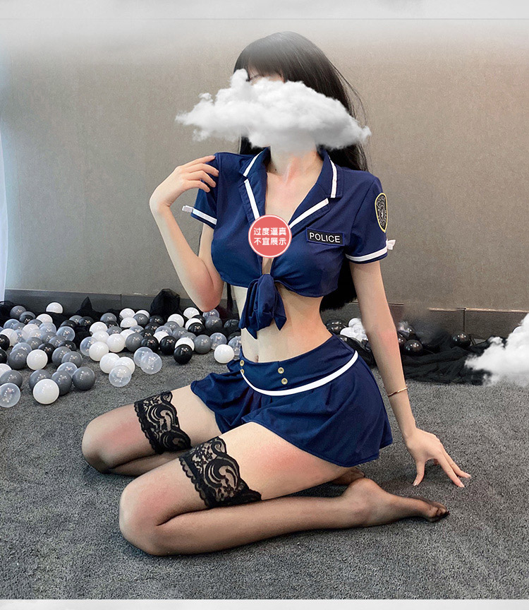 史黛丝 性感露腰女警制服诱惑